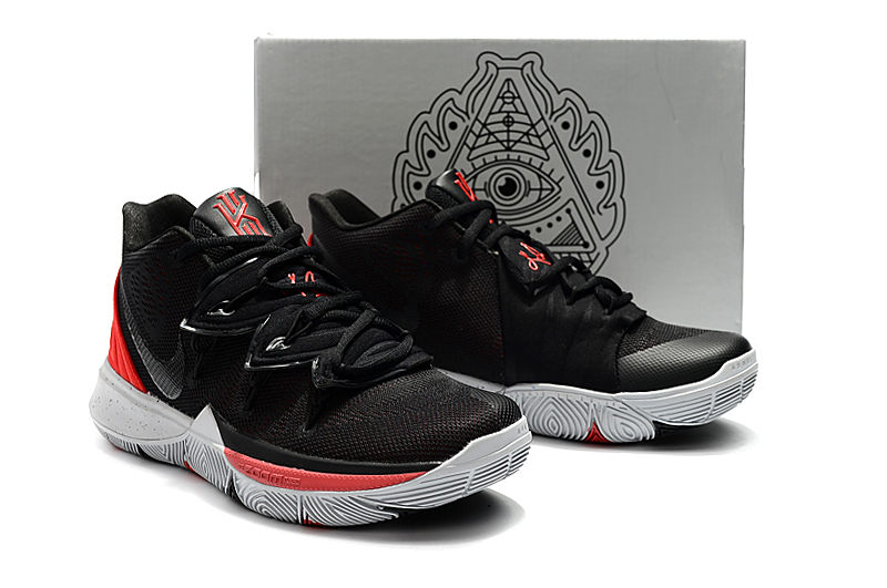 Boy's Nike Kyrie 5 Black Red Shoes